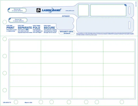 Wristband/Labels, Paper