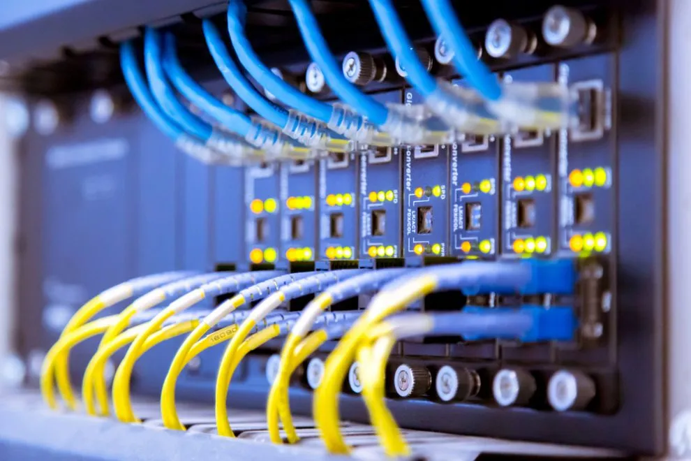 Network,Switch,And,Ethernet,Cables,data,Center,Concept.